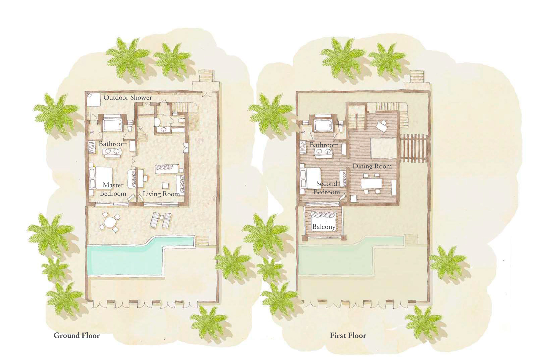 Duplex_2-bedroom_Pool Villa Suite_plan