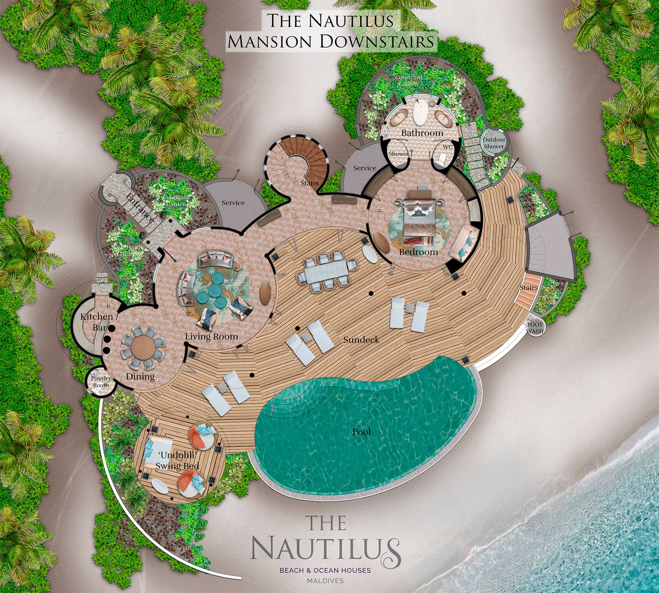 The Nautilus mansion with private pool 12
