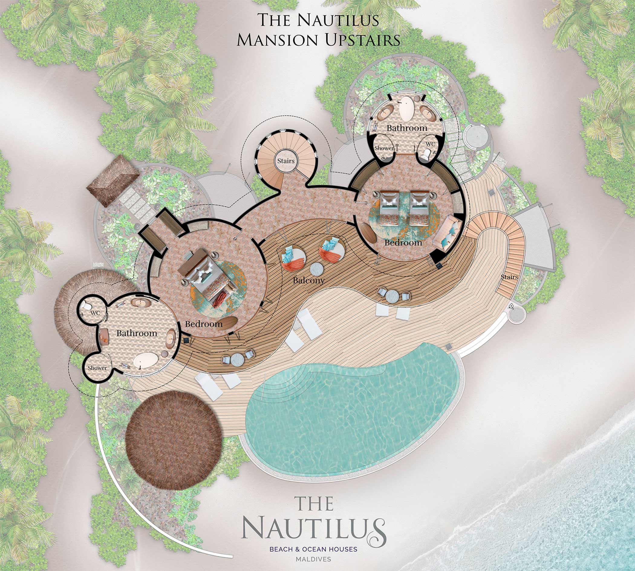 The Nautilus mansion with private pool 13